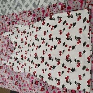 Derek heart, cherries bodycon dress size large